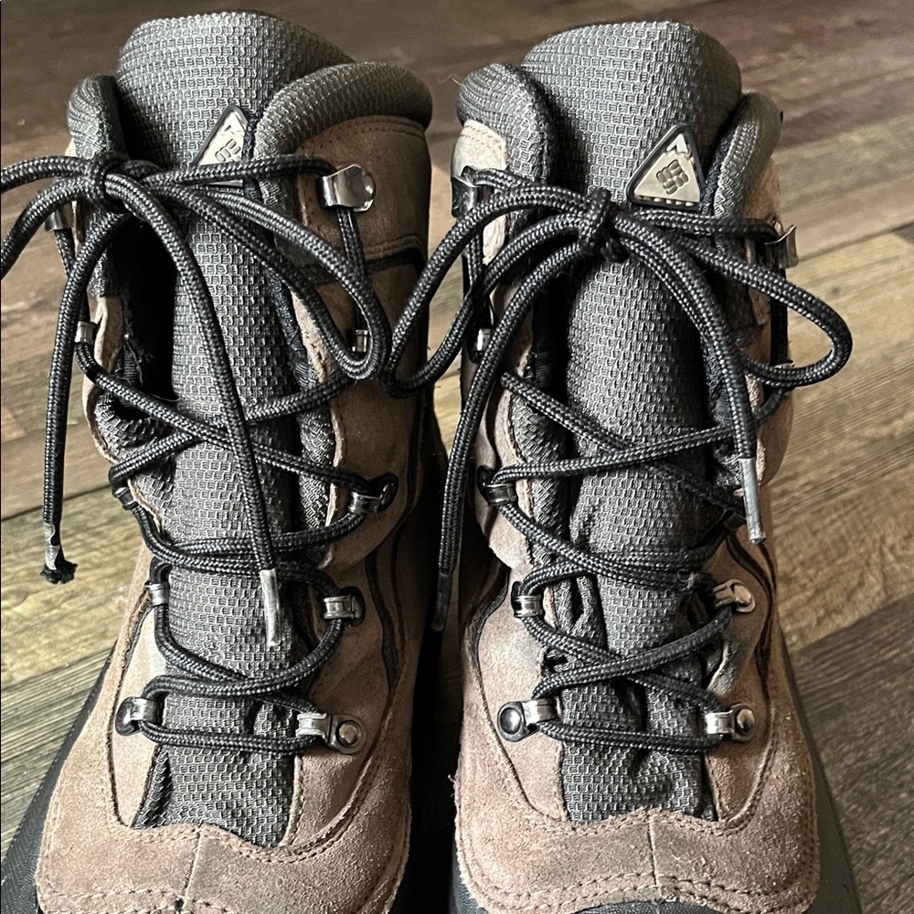COLUMBIA Cascadian SUMMIT Brown Black Lace Up Boots Men's - Picture 8 of 12